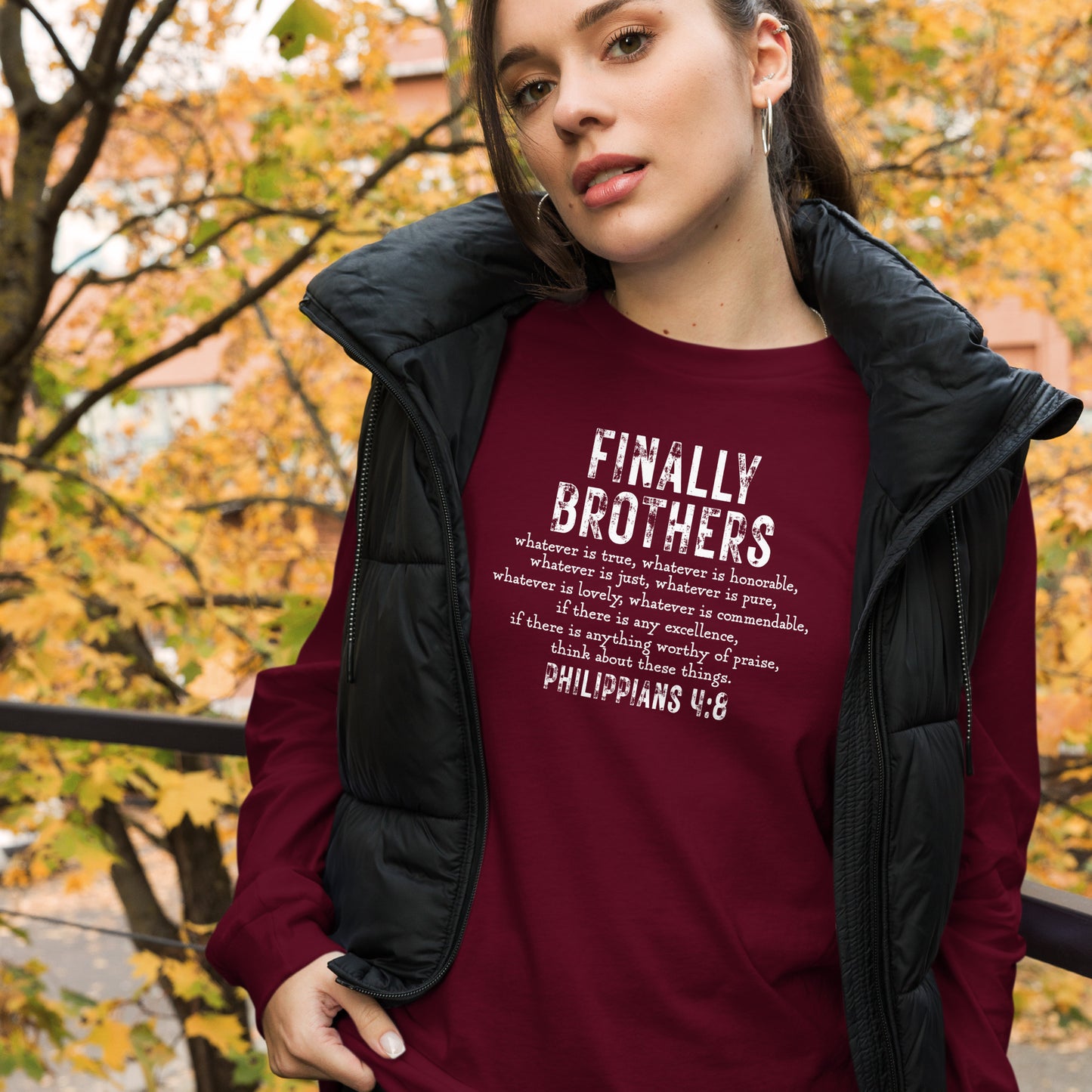 Philippians 4:8 Long Sleeve Tee