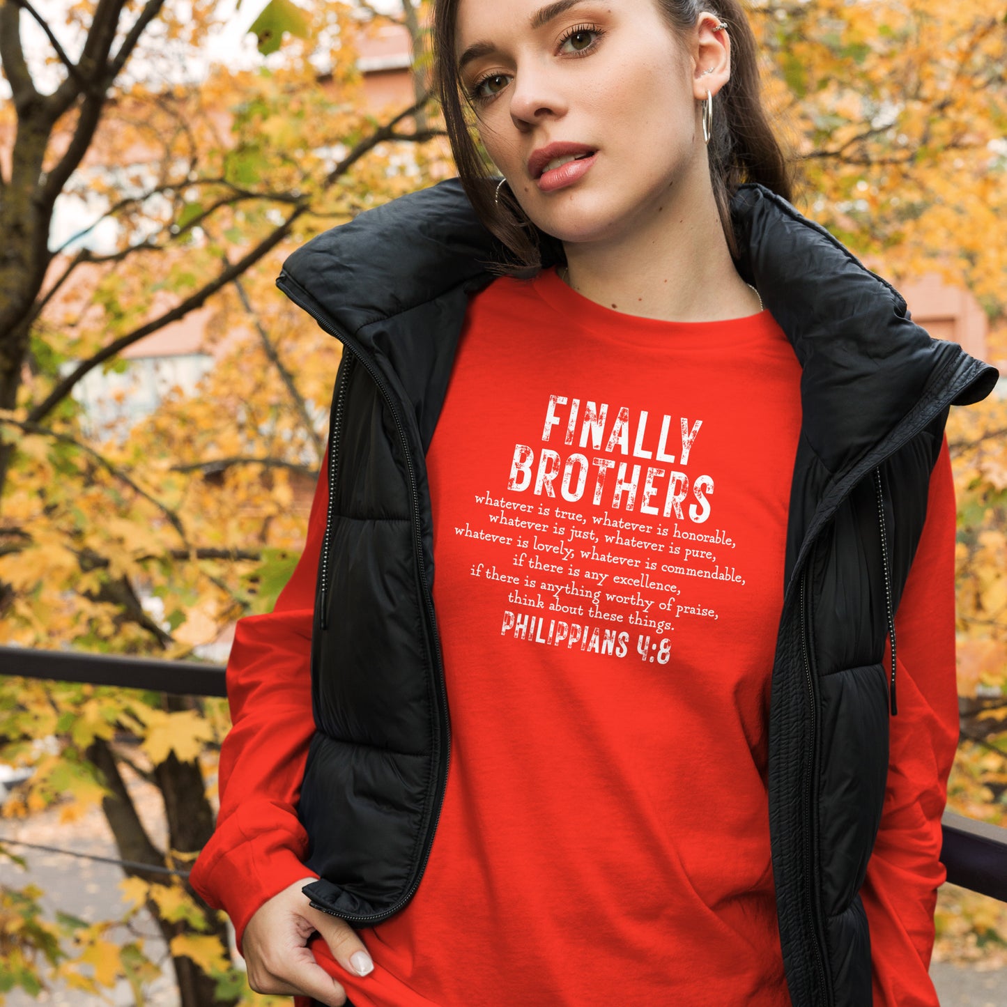 Philippians 4:8 Long Sleeve Tee