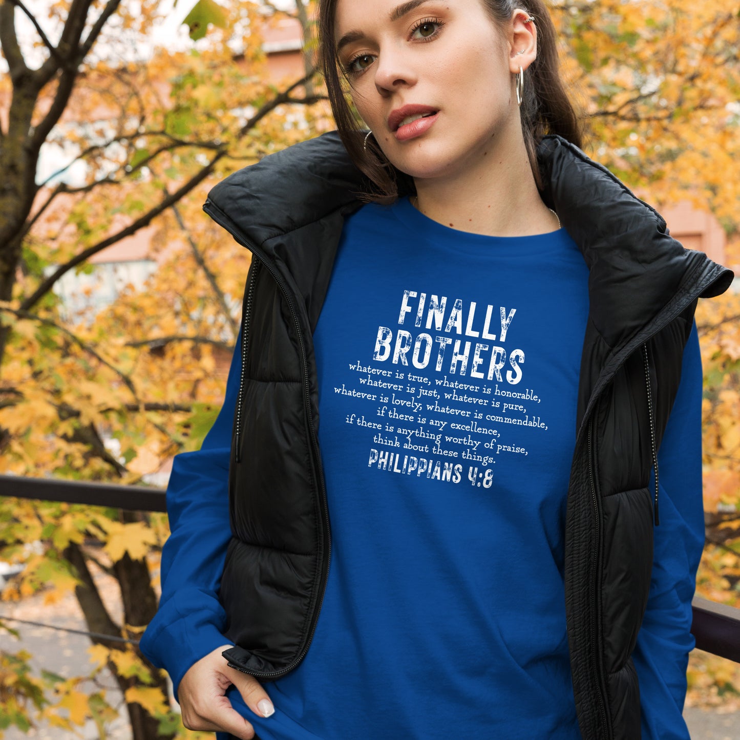Philippians 4:8 Long Sleeve Tee